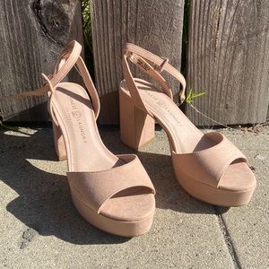 Chinese Laundry Blush Platform Heels